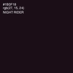 #1B0F18 - Night Rider Color Image